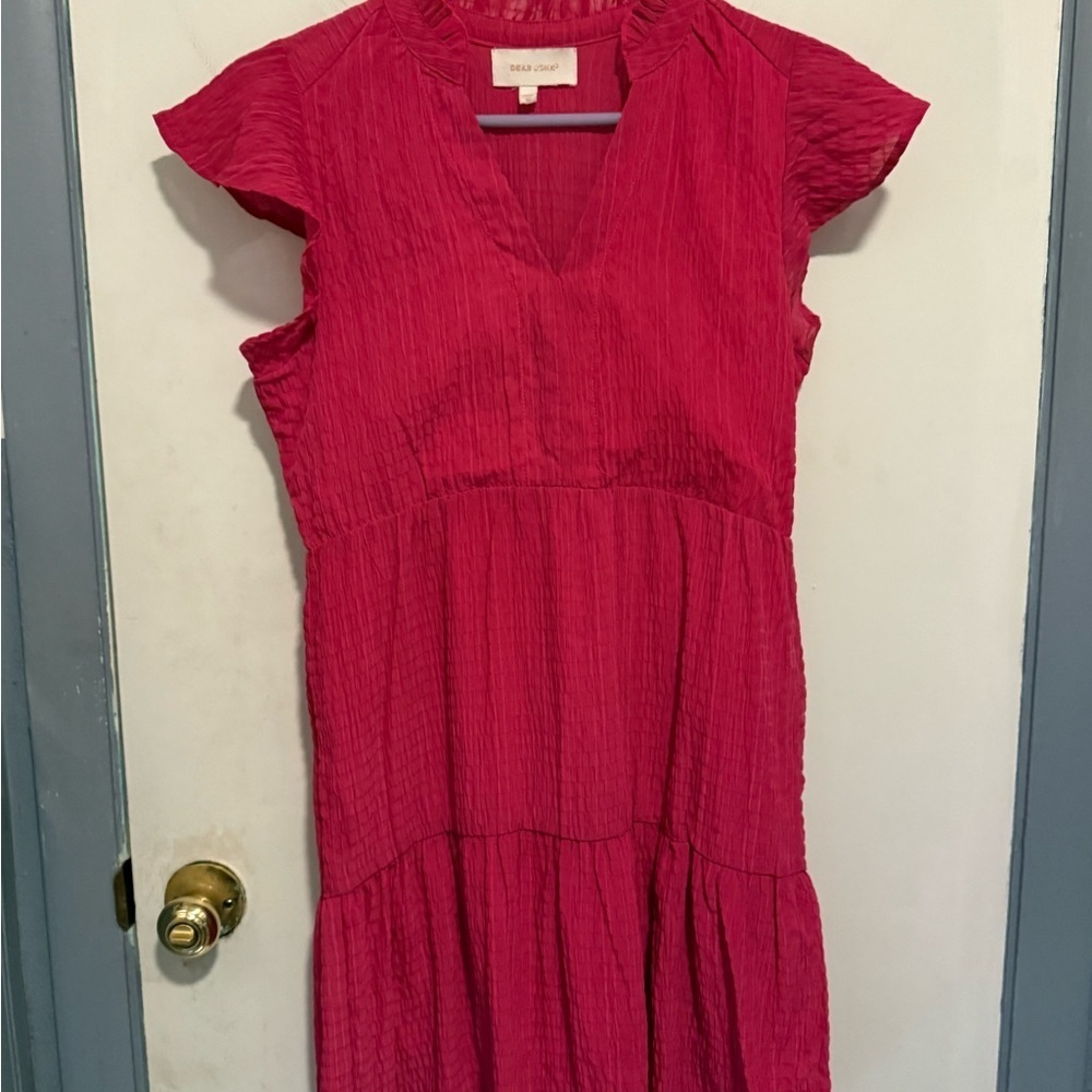 Dear John Fuchsia Midi Dress